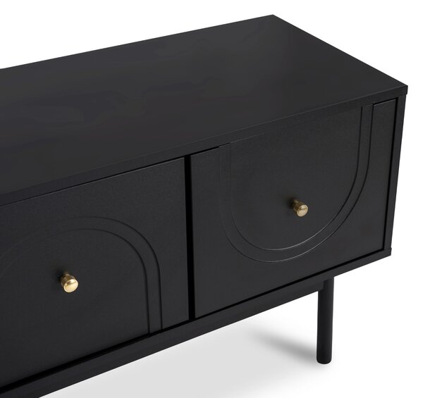 TV skříňka/stolek Marlene (černá). Akce -20%