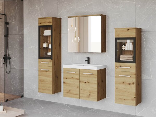 Koupelnový nábytek Apogon II, Barva: dub artisan, Sifon k umyvadlu: ne, Osvětlení: bez osvětlení, Baterie: ne 5903211380228