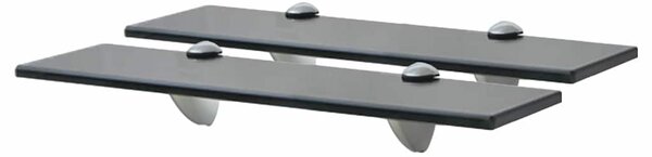 Plovoucí police 2 ks sklo 40 x 10 cm 8 mm 3051503
