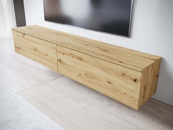TV stolek Dlone 180, Barva: dub artisan, Osvětlení: bez osvětlení 5903211380518