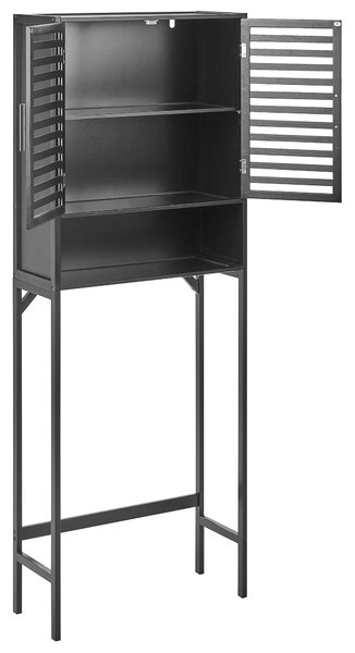 Skříňka do koupelny OKARCHE Bambus 63 cm Černá