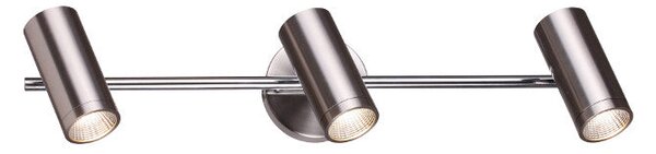 Nástěnné LED svítidlo BOGARD III, matný nikl, 3× 5 W, teplá bílá 3000 K