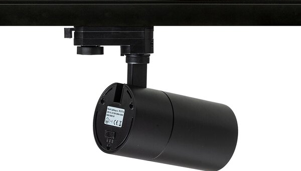 Lištové LED svítidlo WISH 20 pro tříokruhovou lištu, černé, 20 W, 3000/4000/5000 K, stmívatelné