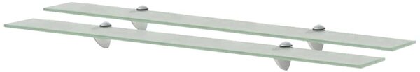 Plovoucí police 2 ks sklo 90 x 20 cm 8 mm 3051540