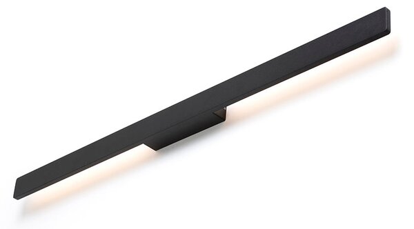 Venkovní nástěnné LED svítidlo BONAREA 104, černá/satinovaný akryl, 18 W, teplá bílá 3000 K, IP54