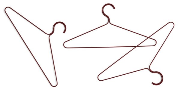 HAY Ramínka Colour Hanger set 3 ks, maroon red