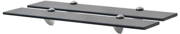 Plovoucí police 2 ks sklo 60 x 20 cm 8 mm 3051529