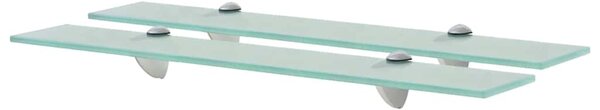 Plovoucí police 2 ks sklo 60 x 20 cm 8 mm 3051521