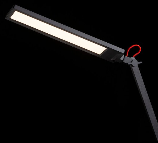 Stolní lampa NORMA, bílá/červená, 10 W, 3000/4000/6500 K, stmívatelná