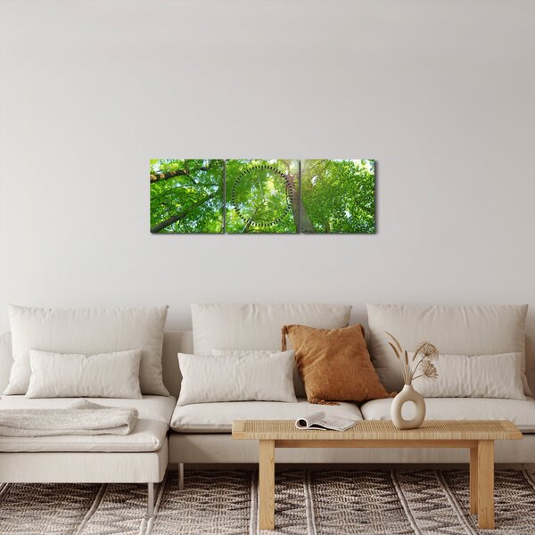 Obraz - Les (s hodinami) (90x30 cm)