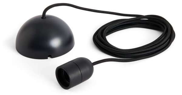 HAY Závěsný kabel s objímkou Common Cord Set, soft black AE063