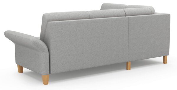 ROHOVÁ SEDAČKA, textil, světle šedá Sit & More - Sedací soupravy, Online Only
