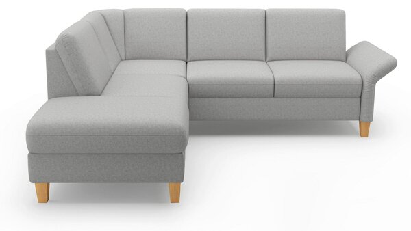 ROHOVÁ SEDAČKA, textil, světle šedá Sit & More - Sedací soupravy, Online Only