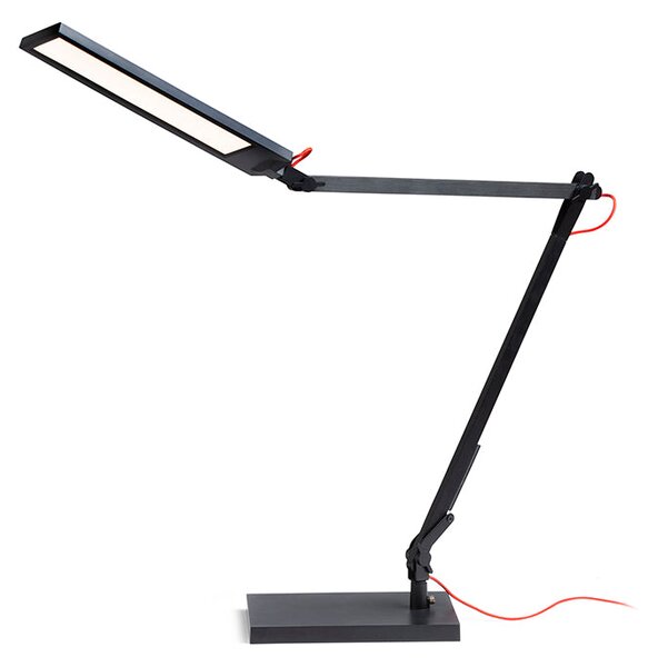 Stolní lampa NORMA, bílá/červená, 10 W, 3000/4000/6500 K, stmívatelná