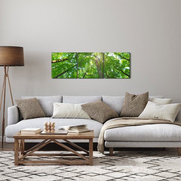 Obraz - Les (s hodinami) (90x30 cm)