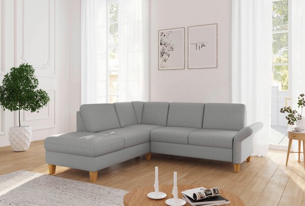 ROHOVÁ SEDAČKA, textil, světle šedá Sit & More - Sedací soupravy, Online Only