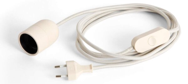 HAY Kabelový set ke stolní lampě Common Table Cord Set, clay white AE064