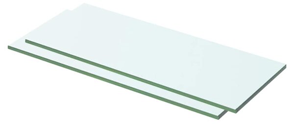Policové desky 2 ks sklo čiré 50 x 15 cm 3051558