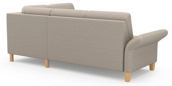 ROHOVÁ SEDAČKA, textil, šedohnědá Sit & More - Sedací soupravy, Online Only