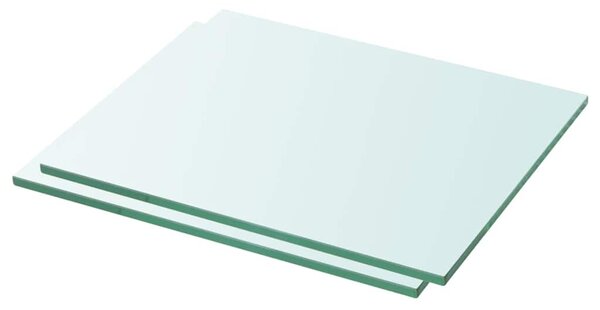 Policové desky 2 ks sklo čiré 30 x 20 cm 3051549