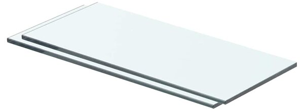 Policové desky 2 ks sklo čiré 40 x 12 cm 3051552