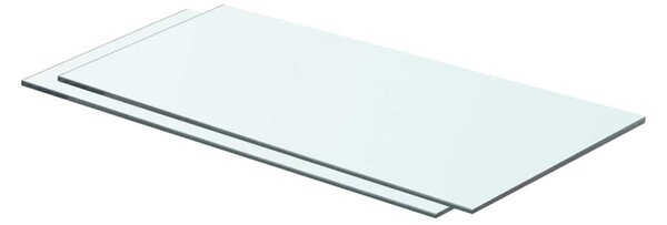 Policové desky 2 ks sklo čiré 60 x 25 cm 3051565