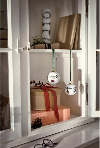 Porcelánová ručně malovaná vánoční ozdoba ø 6 cm Hammershøi Christmas – Kähler Design