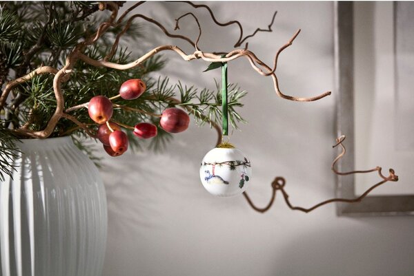 Porcelánová ručně malovaná vánoční ozdoba ø 6 cm Hammershøi Christmas – Kähler Design