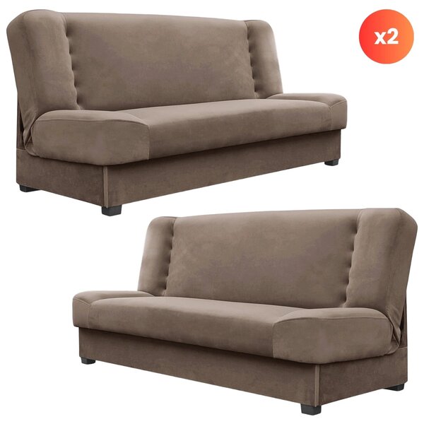 Set 2 kusů pohovek Panino (béžová). Akce -21%