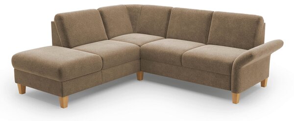 ROHOVÁ SEDAČKA, textil, světle hnědá Sit & More - Sedací soupravy, Online Only