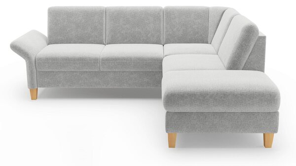ROHOVÁ SEDAČKA, textil, světle šedá Sit & More - Sedací soupravy, Online Only