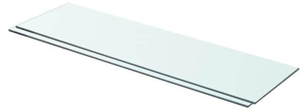 Policové desky 2 ks sklo čiré 70 x 20 cm 3051569