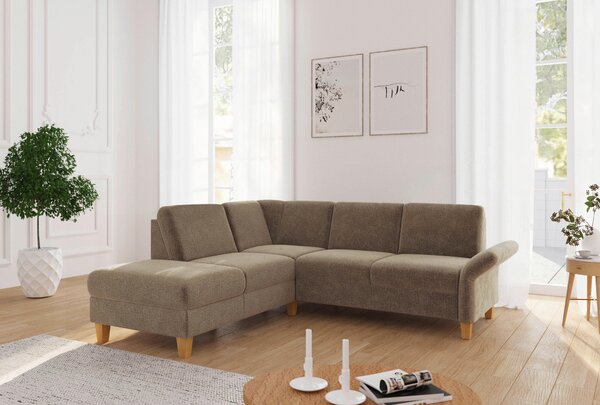 ROHOVÁ SEDAČKA, textil, světle hnědá Sit & More - Sedací soupravy, Online Only