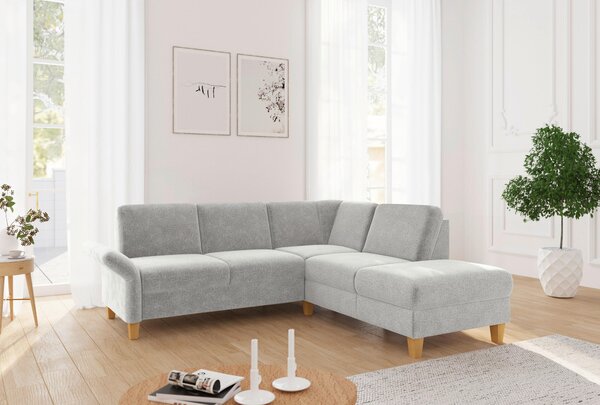 ROHOVÁ SEDAČKA, textil, světle šedá Sit & More - Sedací soupravy, Online Only