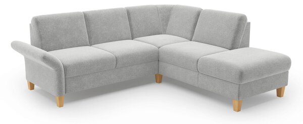 ROHOVÁ SEDAČKA, textil, světle šedá Sit & More - Sedací soupravy, Online Only