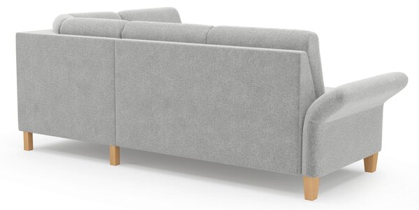 ROHOVÁ SEDAČKA, textil, světle šedá Sit & More - Sedací soupravy, Online Only