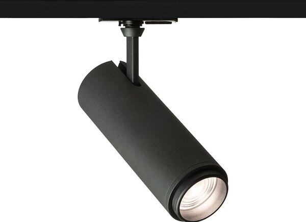 Lištové LED svítidlo FOCUS 20 ZOOM pro jednookruhovou lištu, černé, 20 W, 3000/4000/5000 K, stmívatelné