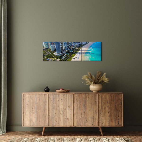 Obraz - Miami, Florida (s hodinami) (90x30 cm)