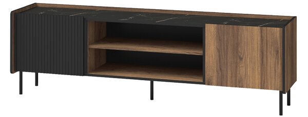 TV stolek Phelan P17 (ořech warmia + černá). Akce -22%