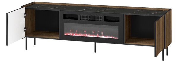 TV stolek Phelan P17 (ořech warmia + černá). Akce -22%