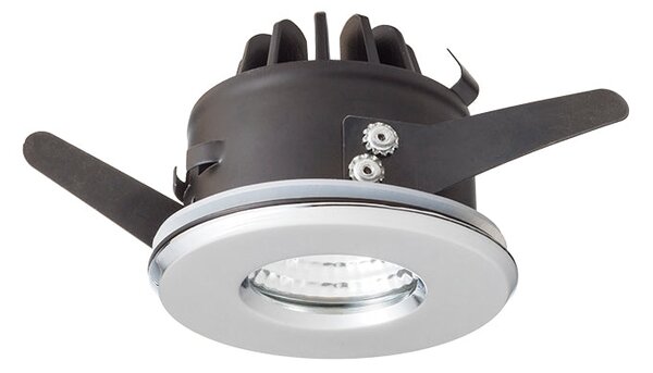 Koupelnové zápustné LED svítidlo MERGO R, chrom, 6.5 W, teplá bílá 3000 K, IP44