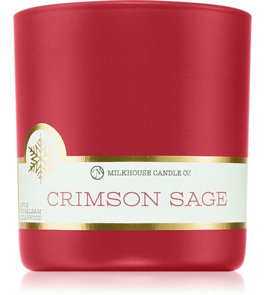 Milkhouse Candle Co. LE Winter Crimson Sage vonná svíčka 226 g