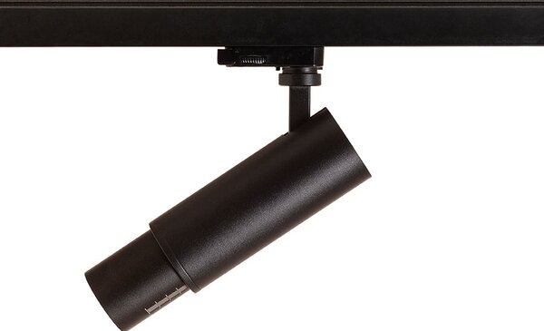 Lištové LED svítidlo ZUMA ZOOM pro tříokruhovou lištu, černé, 20 W, teplá bílá 3000 K, stmívatelné