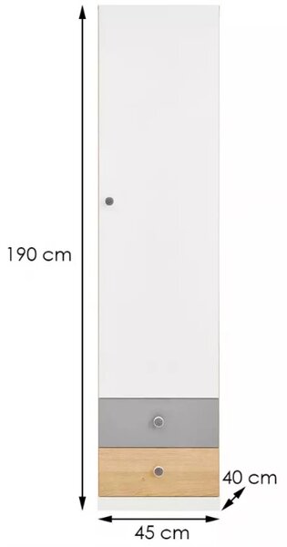 Meblar Šatní skříň Pixel PX4 L/P