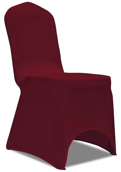Potahy na židle napínací vínové 24 ks 3051645