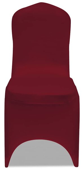Potahy na židle napínací vínové 24 ks 3051645
