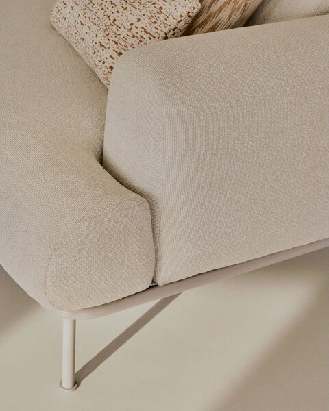 Béžová žinylková pohovka 234 cm Aurum – Kave Home