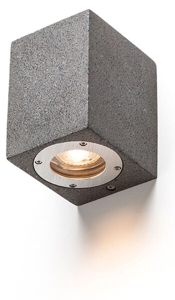 Venkovní nástěnné svítidlo KANE I, beton/dekor tmavý granit, patice GU10, 5 W, IP65