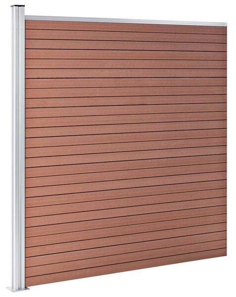 Zahradní plot WPC 1 045 x 186 cm hnědý 3053211
