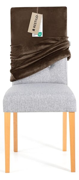 Hnědý napínací potah na židli 48 cm Sento – Restilo